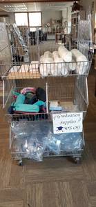 lot 169 image: 3 Pc. Wire Stackable Basket Style S...