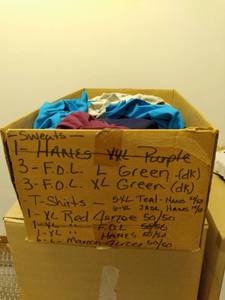 lot 187 image: Variety Of Shirts, and One Sweatshi...
