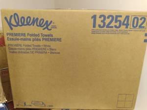 lot 247 image: Case of Commercial Kleenex Premium Folded Towels