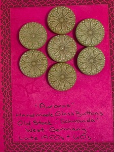 Vintage Celluloid Buttons, Aurora Buttons and Vintage Frosted Aurora Buttons