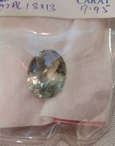 Set of Green Amethyst Pendants
