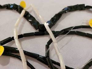 Collection of Bead Strands in BlackIvory