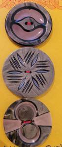 Celluloid Wafer Overlay Buttons