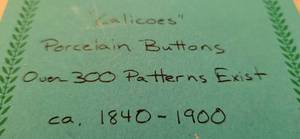 Collectible Calico Buttons