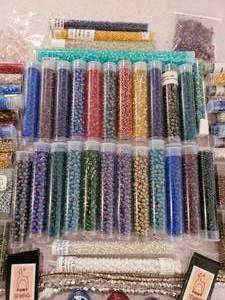 Colossal Collection of Bead Strands Loose Beads and Accessories
