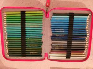Artists Choice Colored Pencil Set in Multi-Sectioned Case