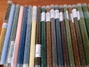 Assorted Tubes of Seed Beads