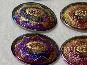 (12) Iridescent Czech Republic  Buttons