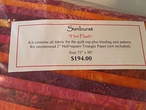Quilting Kit by Glad Creations Sunburst