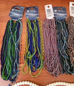 Variety of New Crafting Skeins of Beads
