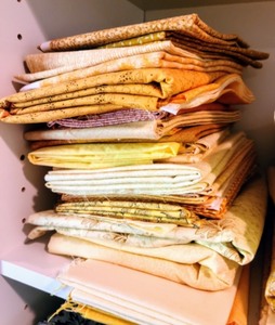 Lovely Yellow and Cream Fabric