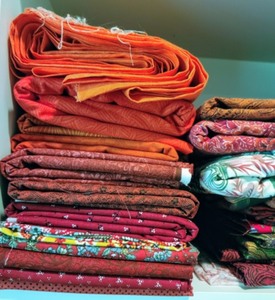 Assorted Red Fabric