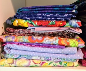 Purple and Pink Fabric