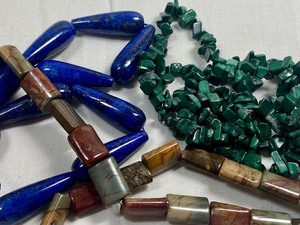 Lapis, Malachite and Picasso Beads