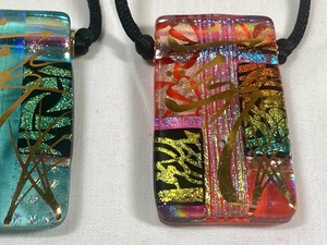 Two Beautiful Glass Pendants