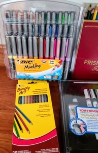 Color Pencils and Markers