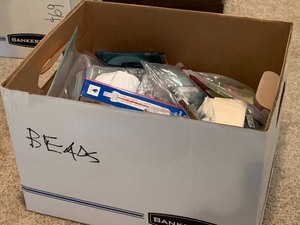 Mystery Box of Beads and Misc Crafting Supplies