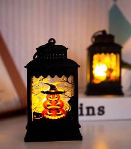 lot 18 image: 1pc Halloween Pumpkin Print Decorative Light