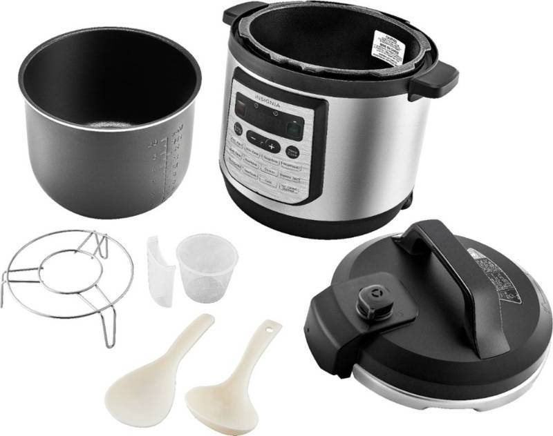 Insignia - 8qt Digital Multi Cooker - Stainless Steel