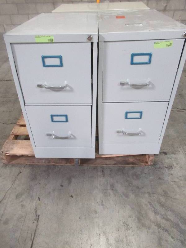 lot 212 image: WHOLESALE MIXED PALLET OF MISCELLANEOUS FILING CABINETS (Some Drawers are locked - Missing Keys)