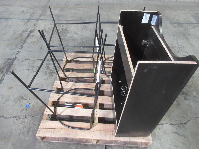 lot 213 image: WHOLESALE MIXED PALLET OF MISCELLANEOUS 24 VANITY CABINET AND STOOL BASES