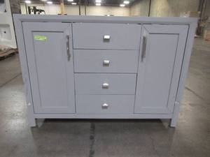 lot 306 image: Home Decorators Collection Rockleigh 48 in. W x 22 in. D Bath Vanity in Pebble Grey Rockleigh 48PG