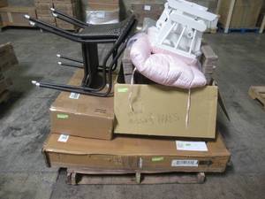 lot 118 image: WHOLESALE MIXED PALLET OF MISCELLANEOUS FURNITURE