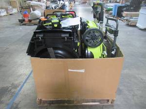 lot 227 image: WHOLESALE MIXED PALLET OF RYOBI MOWERS