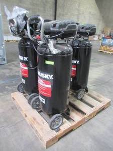 lot 130 image: WHOLESALE MIXED PALLET OF HUSKY AIR COMPRESSORS