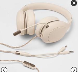 lot 28 image: HEYDAY On-Ear Wired Headset - Stone White