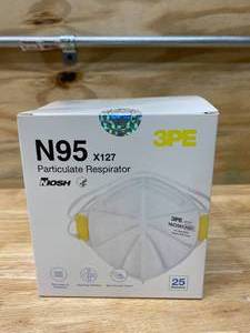 lot 44 image: N95 Disposable Multi-Purpose Respiratory Mask (25-Pack)