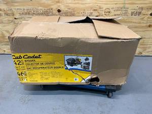 lot 60 image: CUB CADET Original Equipment 42 in. and 46 in. Double Bagger for XT1 and XT2 Series Riding Lawn Mowers (2015 and After)