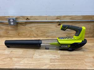 lot 62 image: RYOBI ONE 18V 100 MPH 280 CFM Cordless Battery Variable-Speed Jet Fan Leaf Blower (Tool Only)