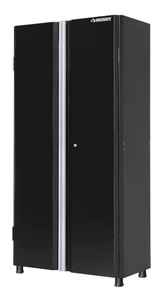 lot 64 image: HUSKY Ready-to-Assemble 24-Gauge Steel Freestanding Garage Cabinet in Black (36 in. W x 72 in. H x 18 in. D)