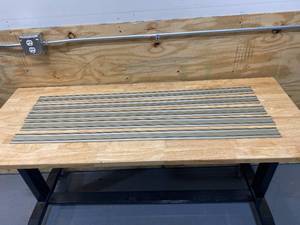 lot 90 image: PRIME-LINE Closet Door Bottom Track, Sliding Door, Nylon, Unfinished, 48 in Length (In.)