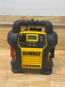 lot 111 image: DEWALT 1400 Peak Amp Portable Car Jump Starter with Digital Compressor