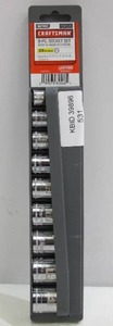 lot 531 image: Craftsman 9 Piece Metric Socket Set - 38 Drive - New