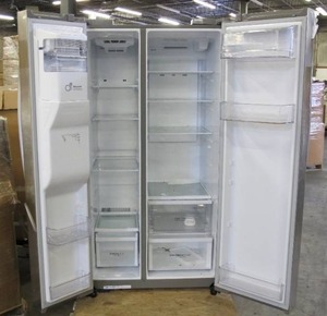 lot 509 image: LG - 26.2 Cu. Ft. Side-by-Side Refrigerator with Thru-the-Door Ice and Water - Stainless steel