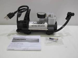 lot 524 image: Husky 120-Volt Inflator - For Tires, Basketballs, Inflatables, etc