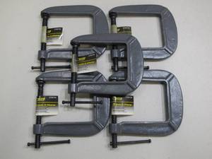 lot 527 image: 6-Pack Steel Grip 3-Inch C-Clamps