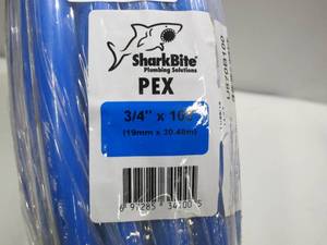 lot 538 image: Apollo PEX U870B100 34 By 100 Blue Pex Tube