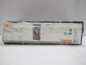 lot 544 image: HDX Black 4-Tier Plastic Garage Storage Shelving Unit (22 in. W x 52 in. H x 14 in. D)