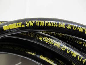 lot 562 image: DeWalt 516 in. x 25 ft. 3700 psi Pressure Washer ReplacementExtension Hose