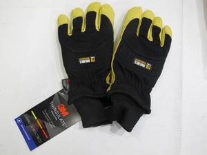 lot 592 image: 12 Pairs of Holmes Workwear Medium 3M Thinsulate Work Gloves - Goatskin