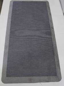 lot 594 image: Mon Chateau 40 in x 20 in Anti-Fatigue Kitchen Runner Mat - Grey Houndstooth Pattern