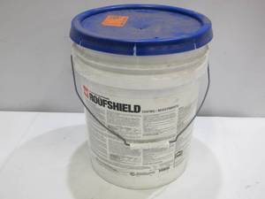 lot 615 image: GAF RoofShield Top Coat 5 Gal. White Acrylic Reflective Elastomeric Roof Coating