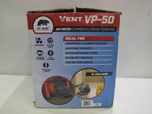 lot 513 image: B-Air 12 HP Air Mover for Janitorial Water Damage Restoration Stackable Carpet Dryer Floor Blower Fan in Grey