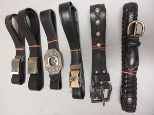 QUALITY MENS BLACK LEATHER BELTS