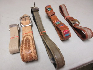 NICE QUALITY LEATHER AND CLOTH MENS BELTS