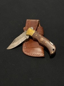 Fantastic Custom Damascus Steel Folding Pocket Knife